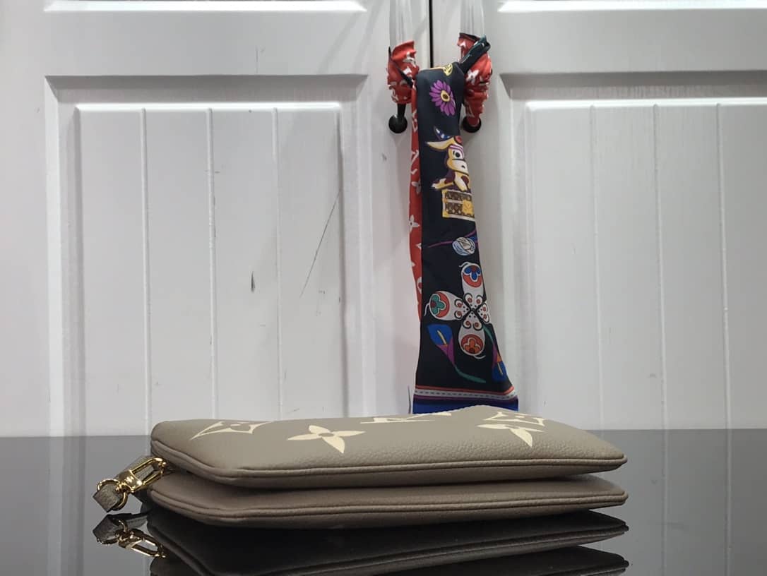 L0vis Vvtt0n Double Zip Monogram Empreinte Leather Replica Pochette M80084