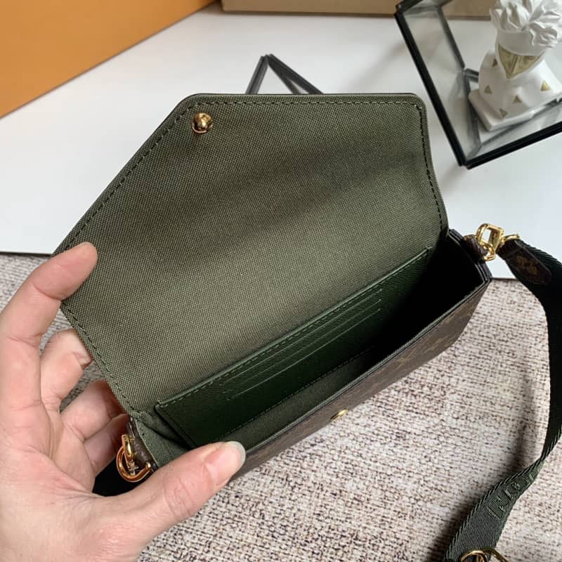 L0vis Vvtt0n Monogram Multi Pochette Félicie Replica Shoulder Bag Green M80091