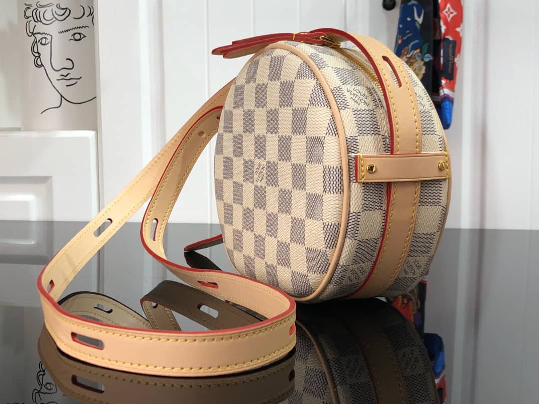 L0vis Vvtt0n Damier Azur Boite Chapeau Souple PM Replica N40333