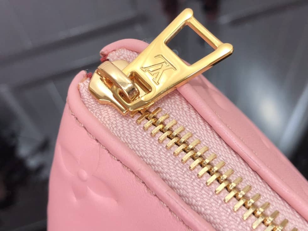 L0vis Vvtt0n Embossed Lambskin Coussin PM Pink M58628 Replica Shoulder Bag