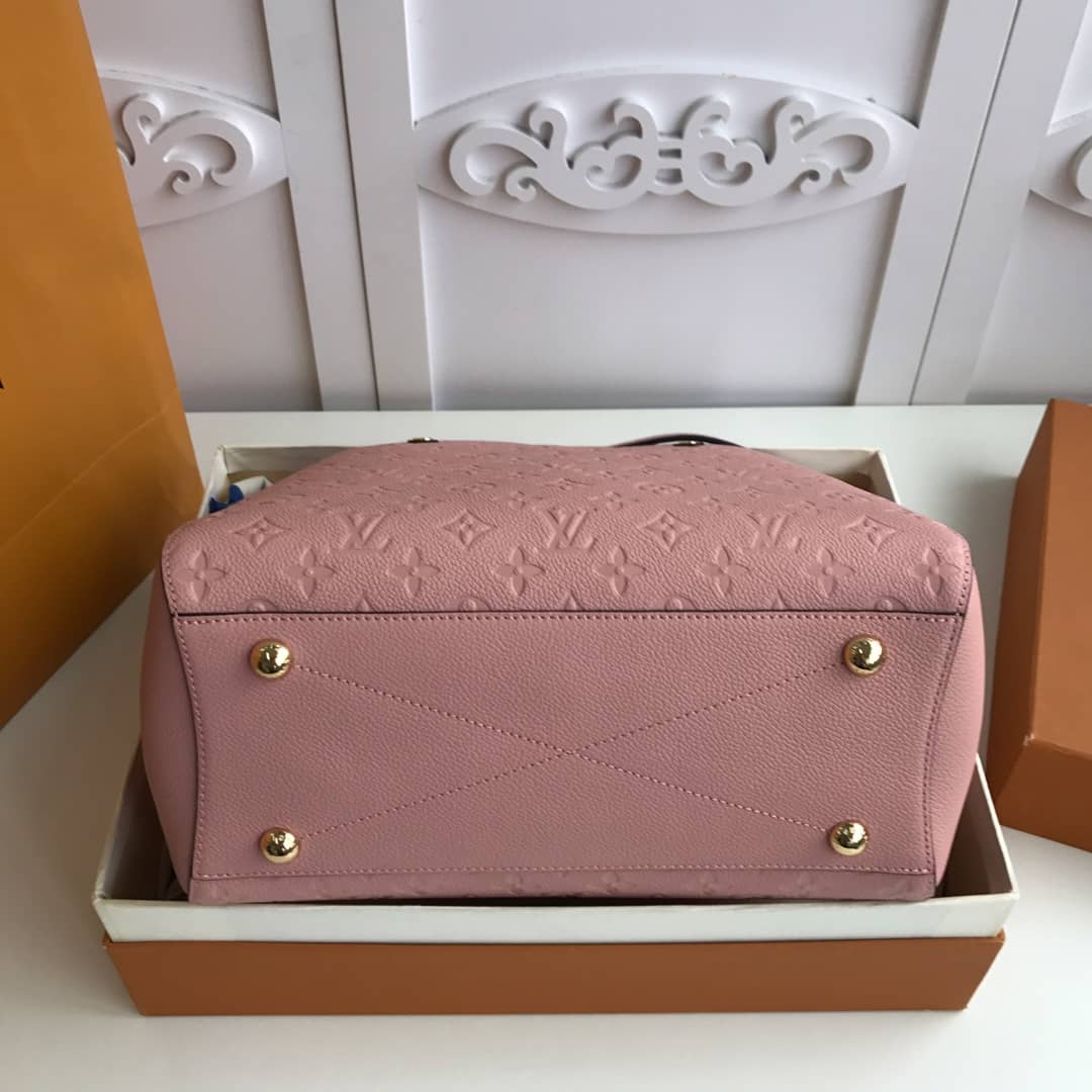 L0vis Vvtt0n Monogram Montaigne MM Shoulder Bag Replica Pink M41048