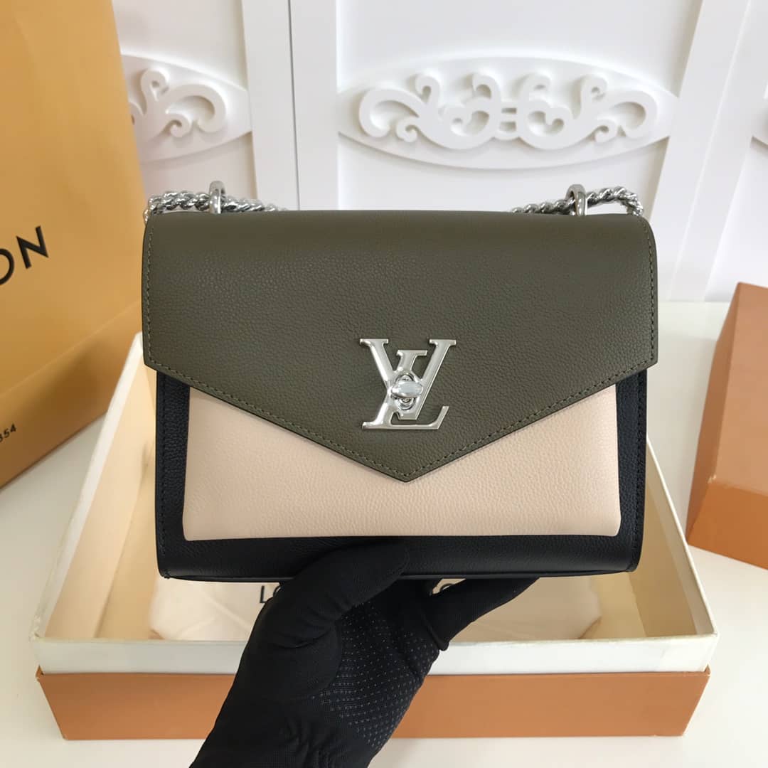 L0vis Vvtt0n MyLockMe BB Calf Chain Replica Shoulder Bag Green M51418