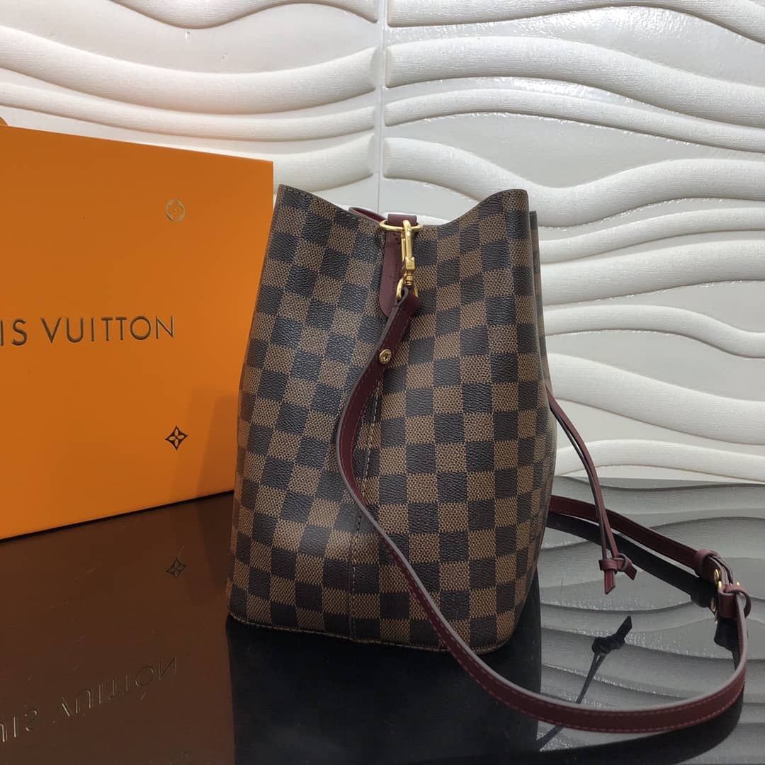 L0vis Vvtt0n Neonoe Replica Bucket Bag Brown Purple M44020