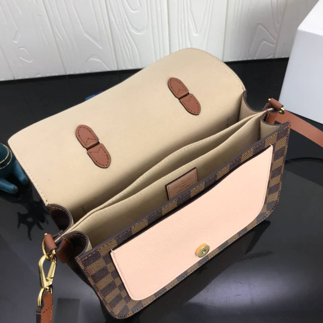L0vis Vvtt0n Damier Canvas Trendy Replica Crossbody Bag Pink N40146