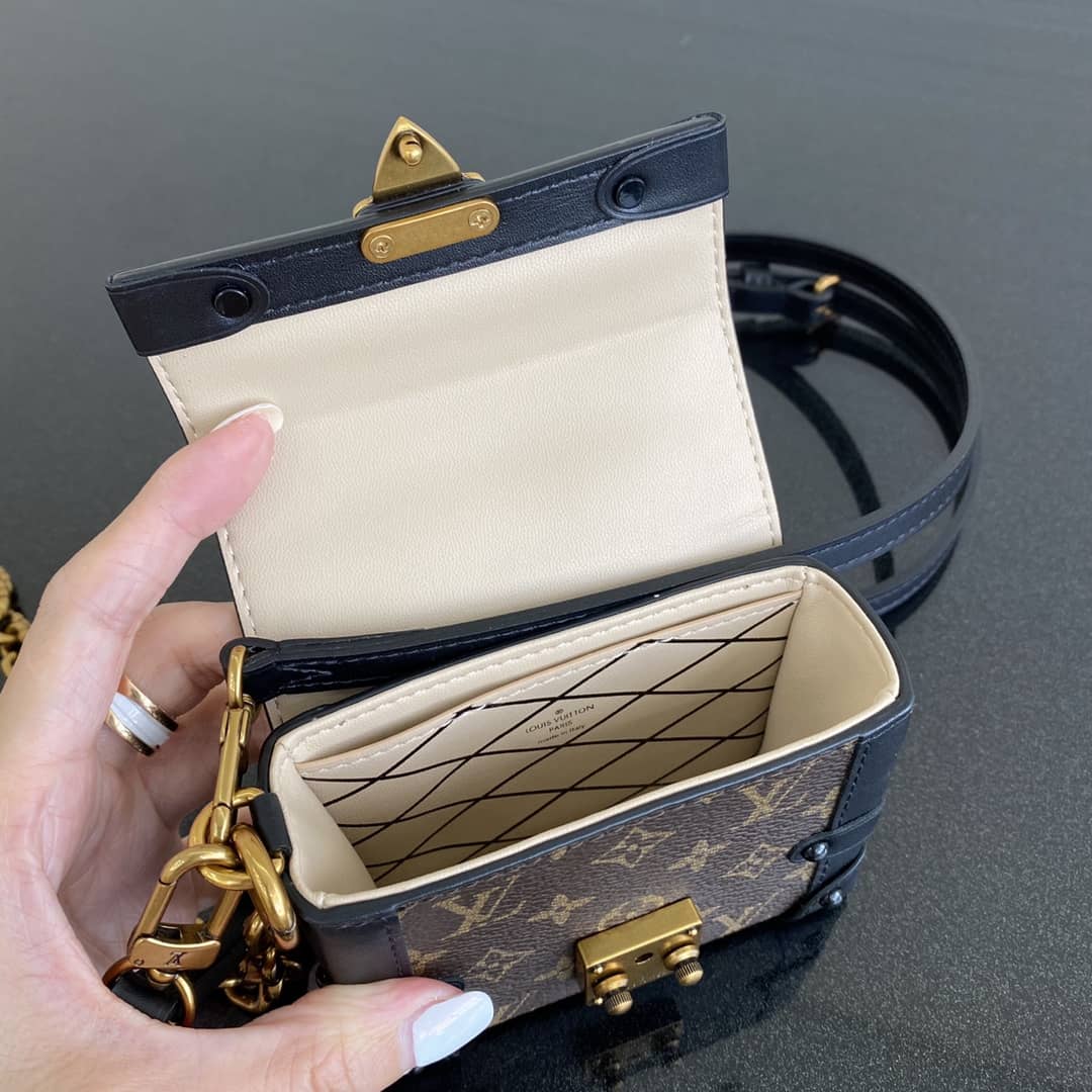 L0vis Vvtt0n Mini Trunk Monogram Canvas Key Chain Replica Bag 44188M