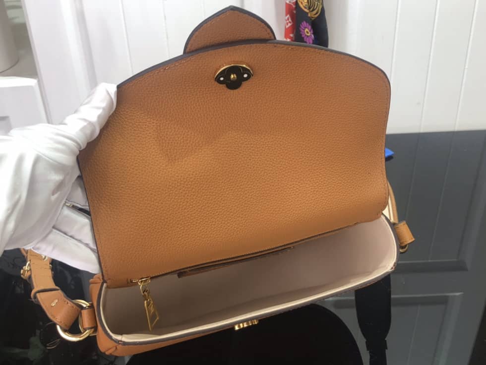 L0vis Vvtt0n Pont 9 Soft MM Grained Calfskin Brown M58967 Replica Crossbody Bag