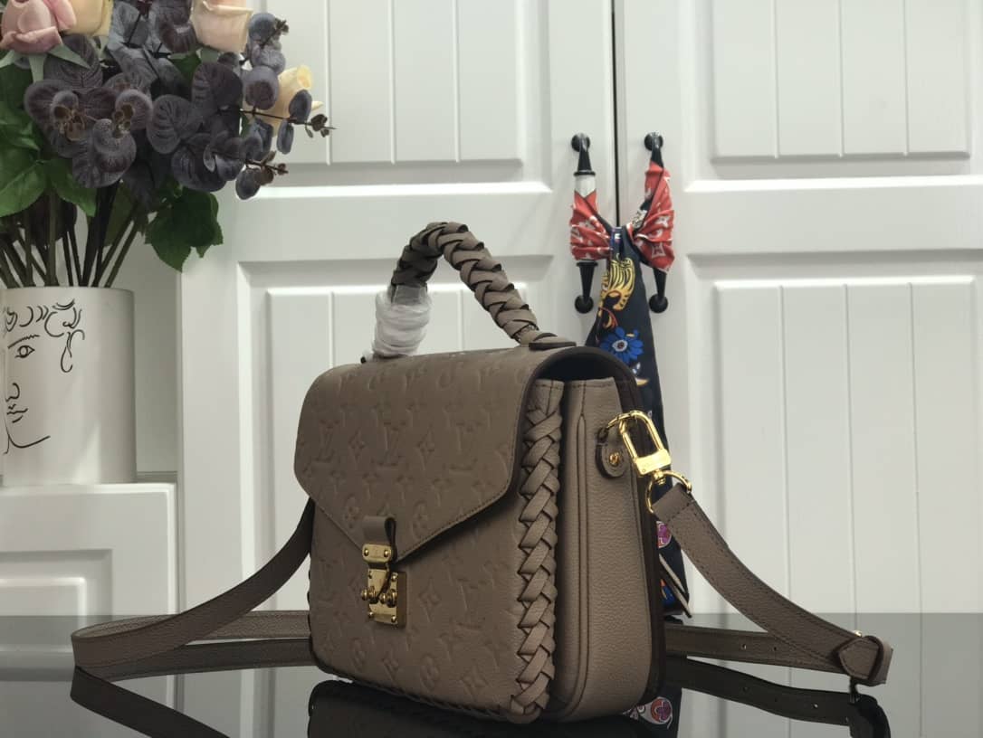 L0vis Vvtt0n Pochette Metis Braided Monogram Empreinte Replica Gray M43942