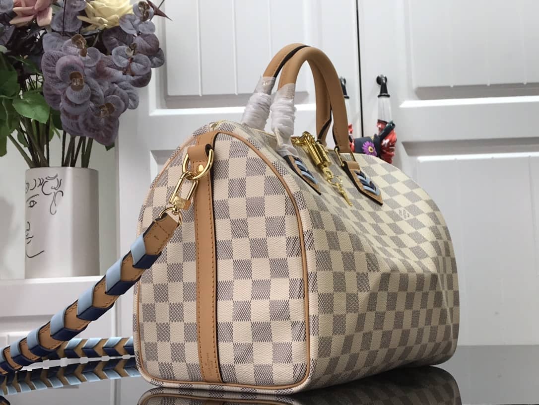 L0vis Vvtt0n Damier Azur Speedy Bandouliere 30 Bag Replica N50054