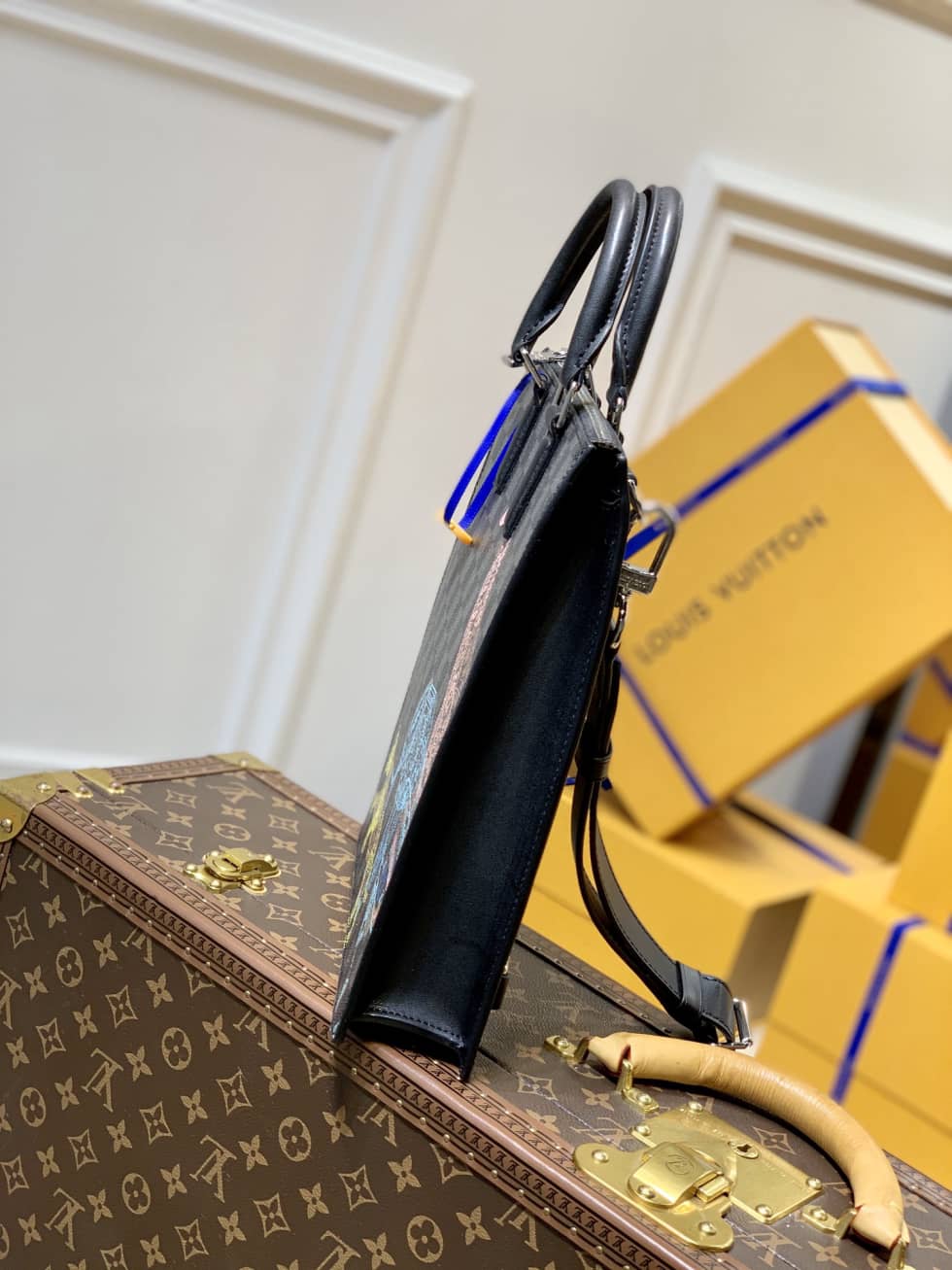 L0vis Vvtt0n Sac Plat Messenger Bag Black N45276 Replica Shoulder Bag