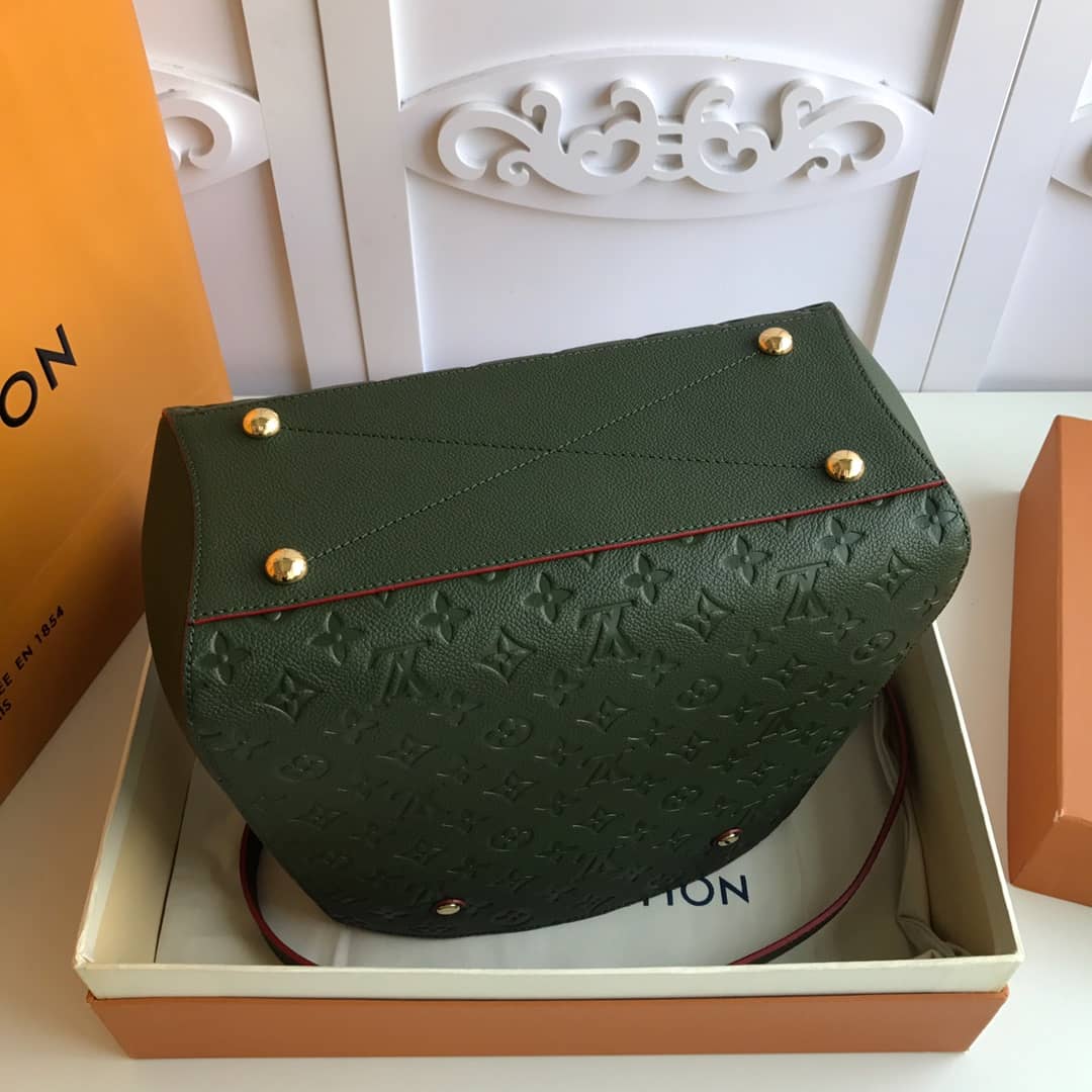 L0vis Vvtt0n Monogram Montaigne MM Shoulder Bag Replica Green M41048