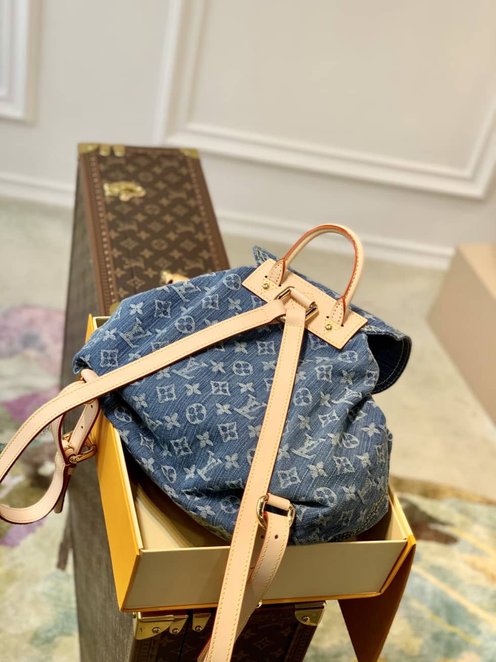 L0vis Vvtt0n Monogram Denim M44460 Replica Backpack