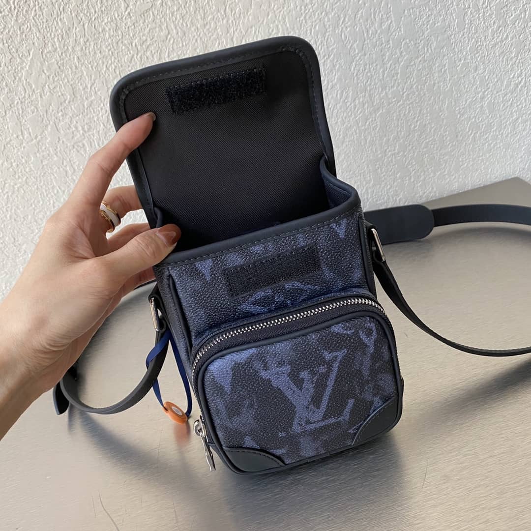 L0vis Vvtt0n Monogram Pastel Noir Coated Canvas Replica Bag 69538