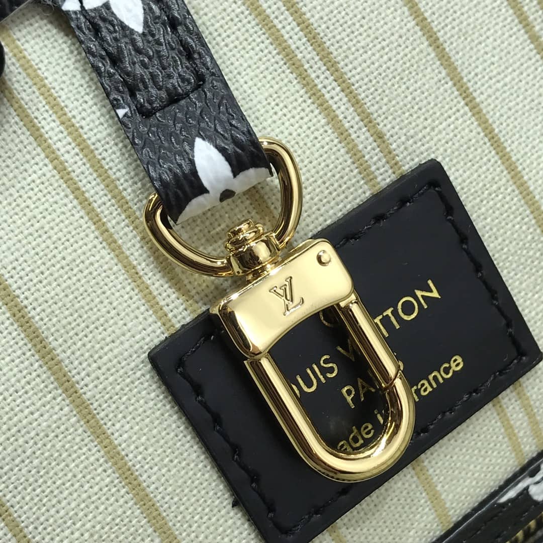 L0vis Vvtt0n Monogram Canvas Neverfull MM Bag Replica White M41177
