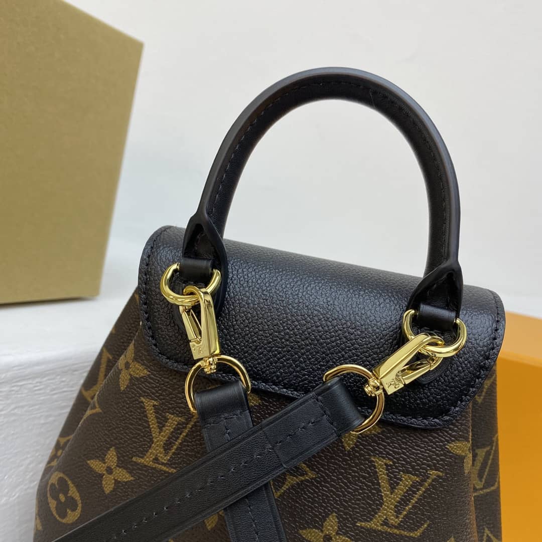 L0vis Vvtt0n Monogram Canvas Montsouris BB Replica Bag M45516 Black