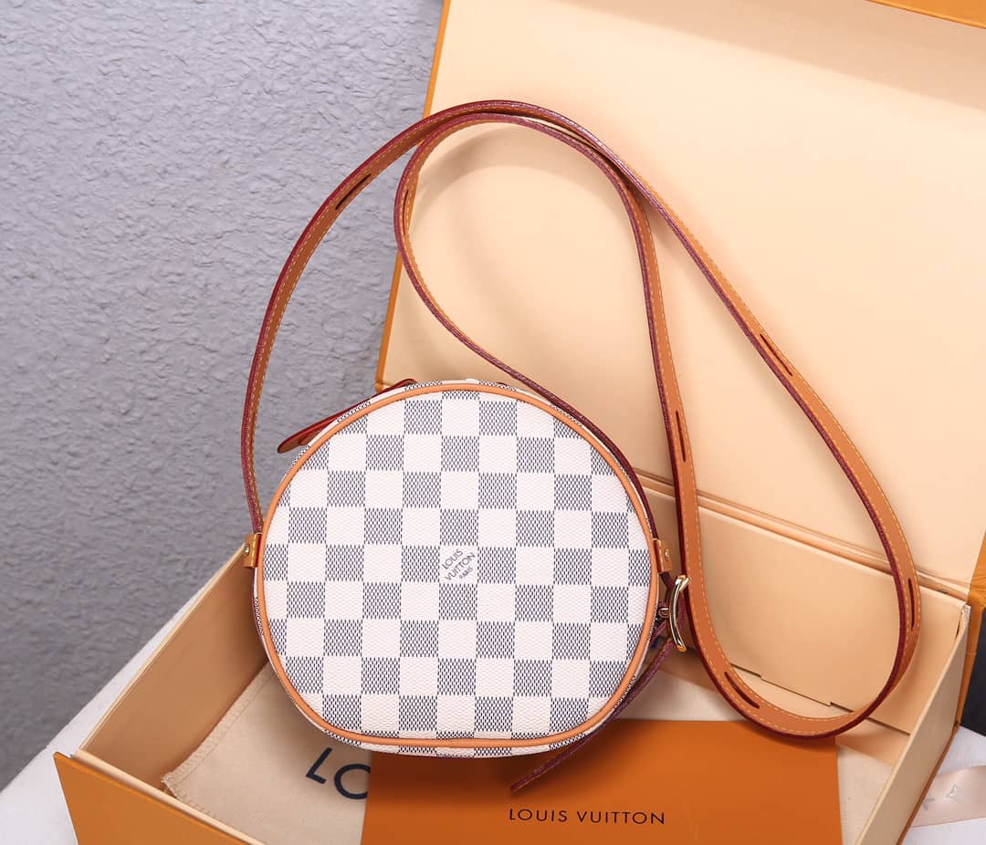 L0vis Vvtt0n Damier Azur Boite Chapeau Souple PM Replica N40333