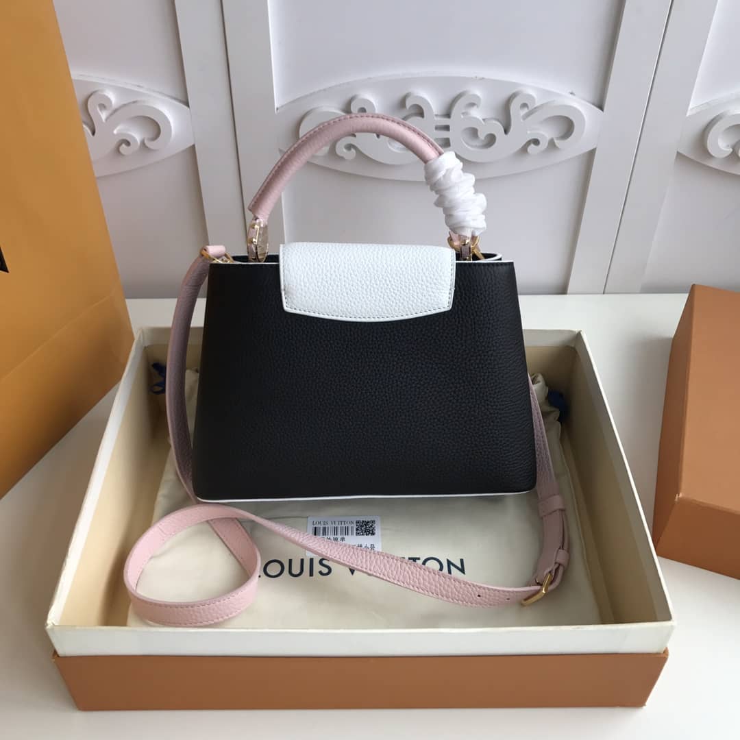 L0vis Vvtt0n Capucines PM Taurillon Bag Replica Black M52988