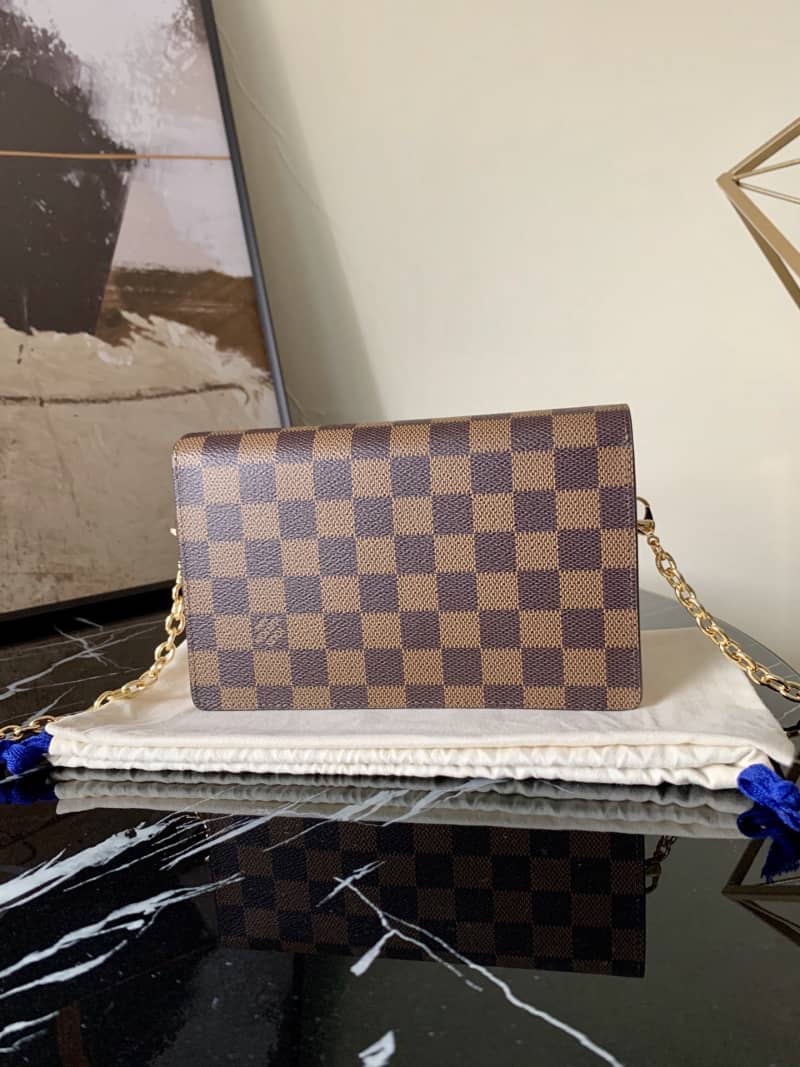 Best Replica L0vis Vvtt0n Vavin Chain Wallet Damier Ebene Replica Bag N60237(ColaReps)