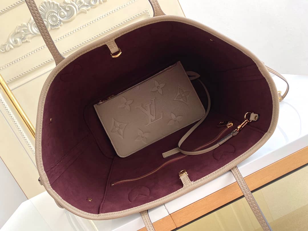L0vis Vvtt0n Monogram Empreinte Neverfull MM Brown M45685 Replica Tote