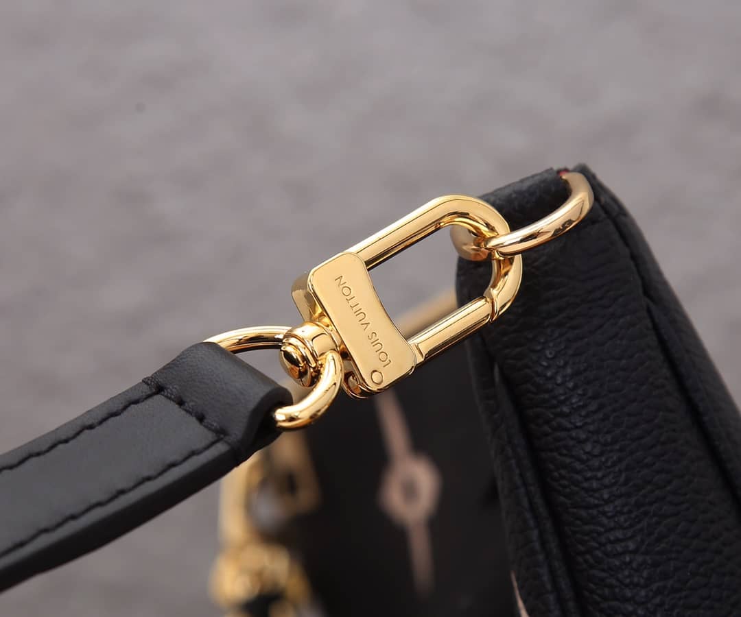 L0vis Vvtt0n Pochette Monogram Empreinte Cowhide Leather Replica Crossbody Bag Black M45777