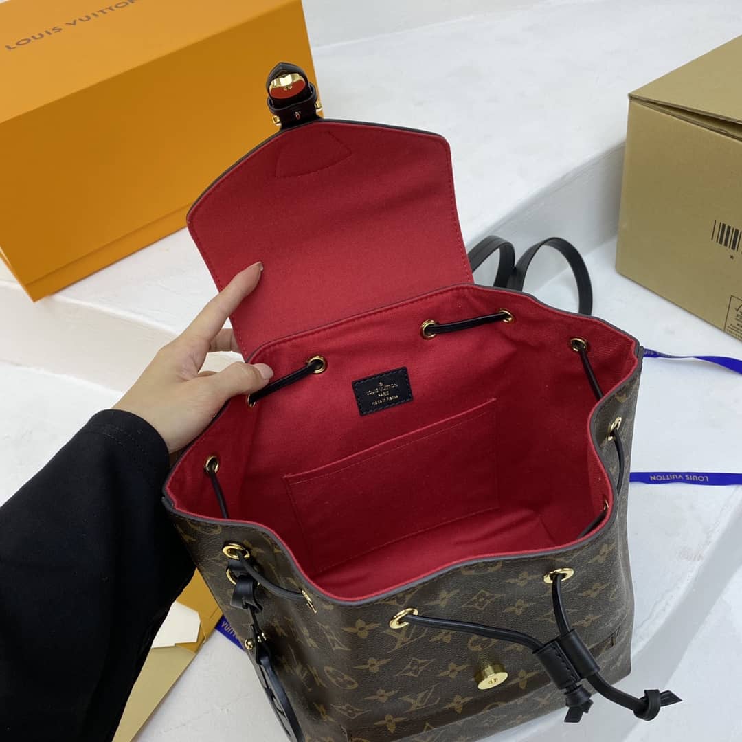 L0vis Vvtt0n Monogram Canvas Montsouris BB Replica Bag M45516 Black