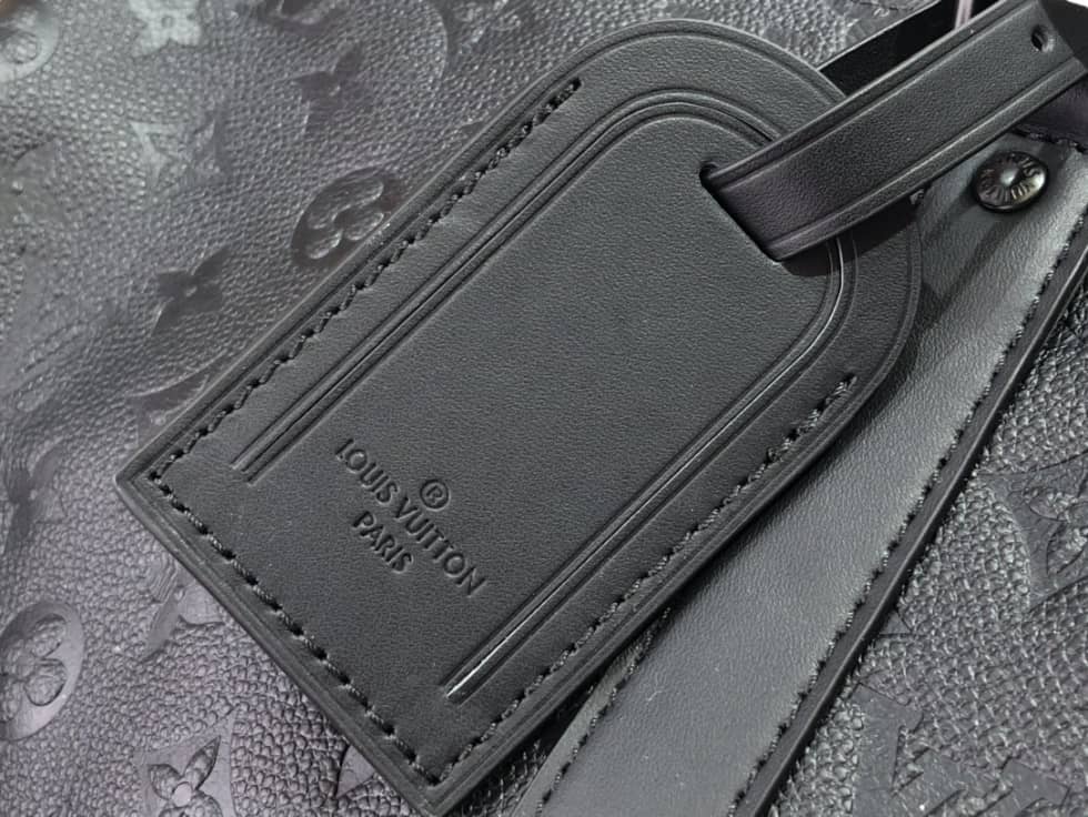 LV Duffle Bag Replica Keepall Bandoulire 50 Taurillon Monogram Black M59025