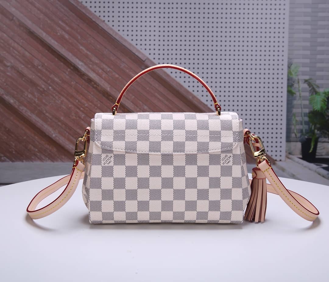 L0vis Vvtt0n Damier Croisette Replica Shoulder Handbag White N41581