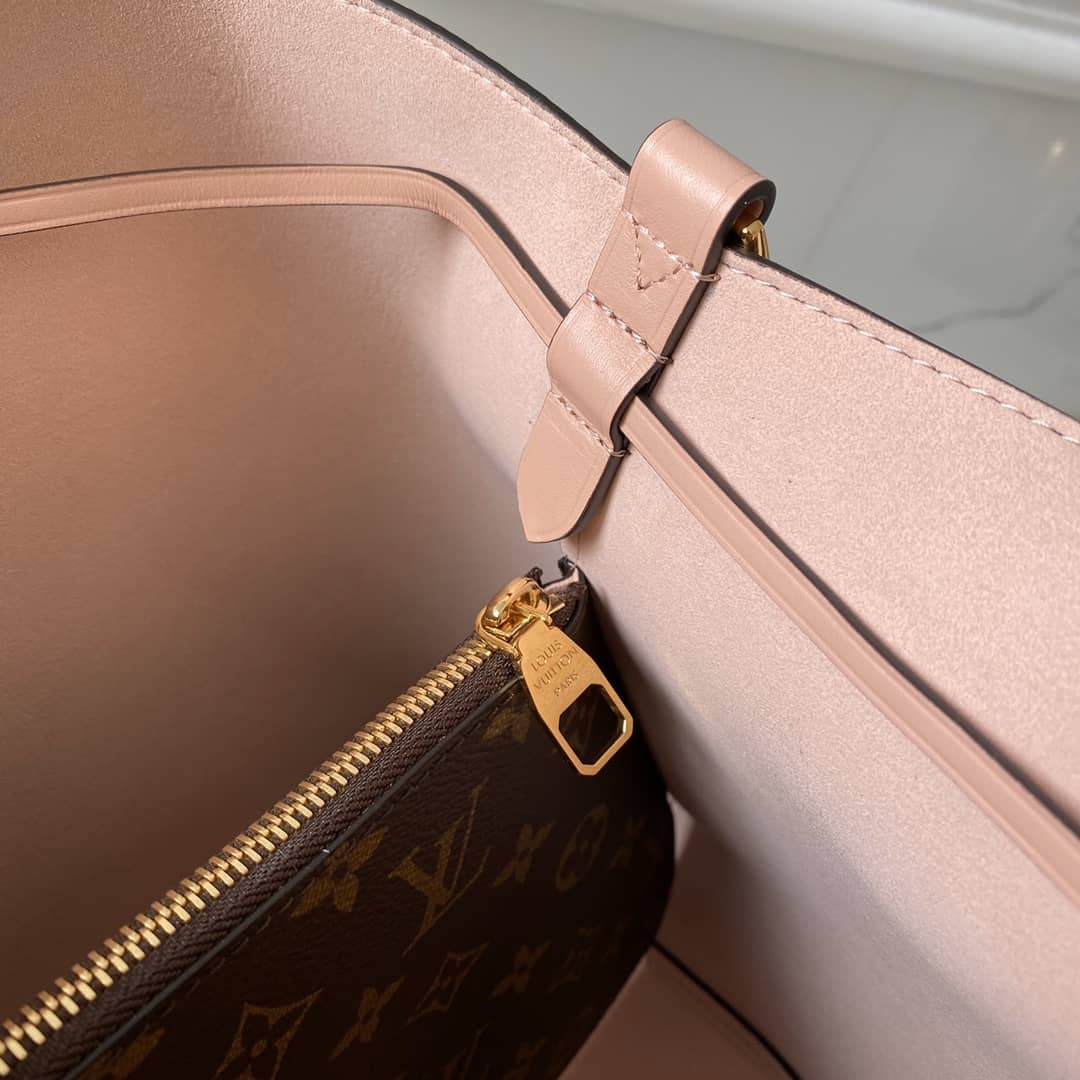 L0vis Vvtt0n Neo Noe Monogram Replica Drawstring Bag Rose M44022