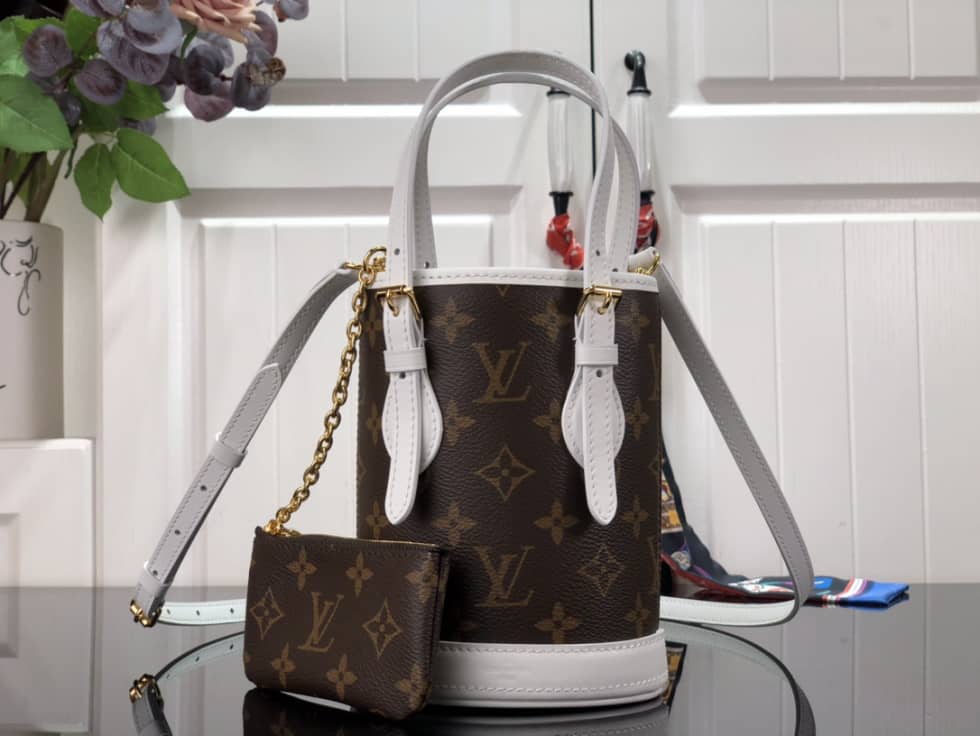 L0vis Vvtt0n Nano Monogram Brown M81489 Replica Bucket Bag