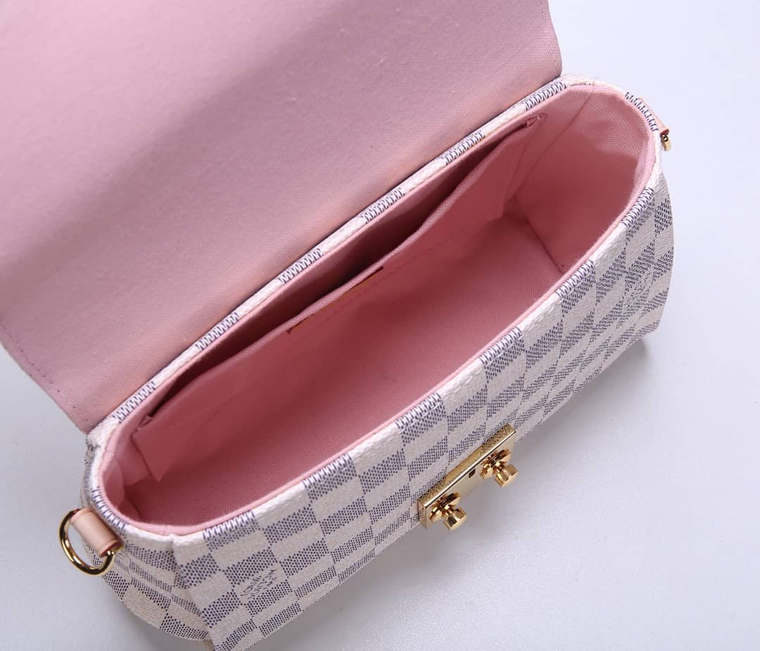L0vis Vvtt0n Damier Croisette Replica Shoulder Handbag White N41581