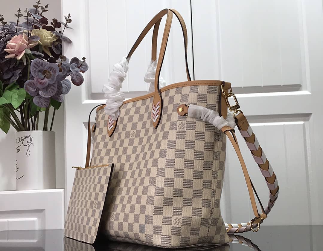 L0vis Vvtt0n Neverfull Dupe MM Damier Azur Bag N50047