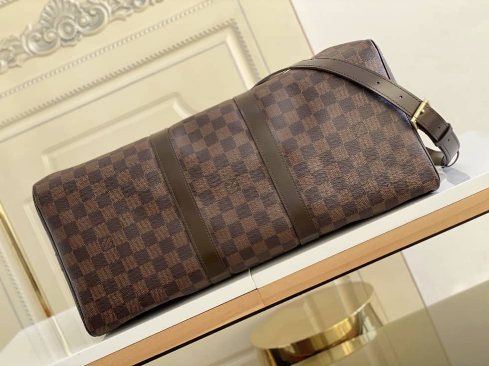 LV Duffle Bag Replica Monogram Keepall Bandouliere 45 Boston Bag Blue M41418