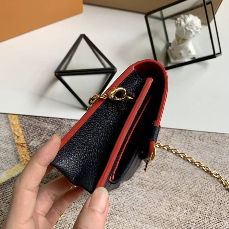 L0vis Vvtt0n Monogram Empreinte Vavin Chain Long Wallet Replica Blue M67839