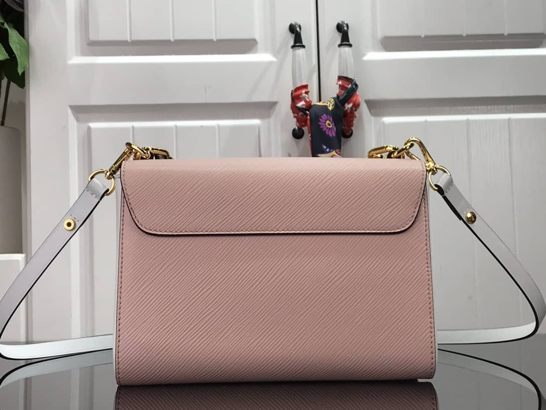 L0vis Vvtt0n Monogram 2Way Leather Twist Replica Handbag Pink M58526