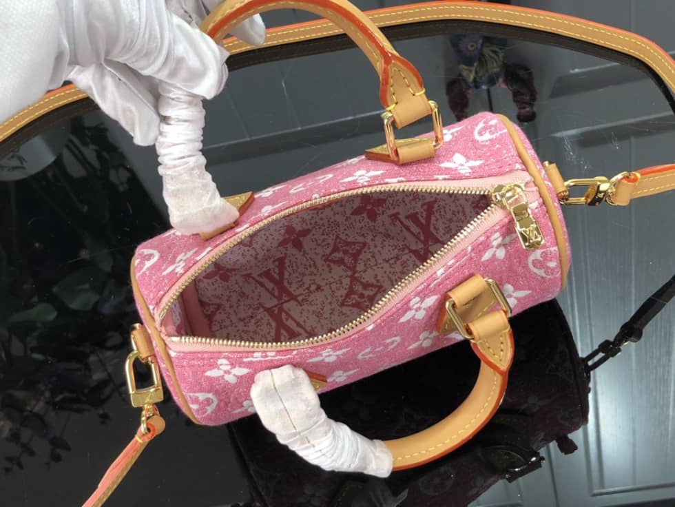 L0vis Vvtt0n Nano Speedy Pink M81213 Replica Crossbody Bag