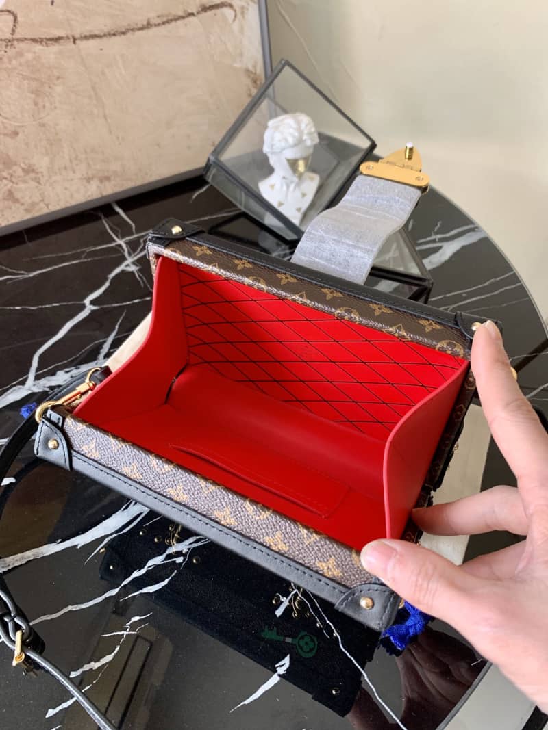 L0vis Vvtt0n Petite Malle Monogram Canvas Replica Bag Brown M40273