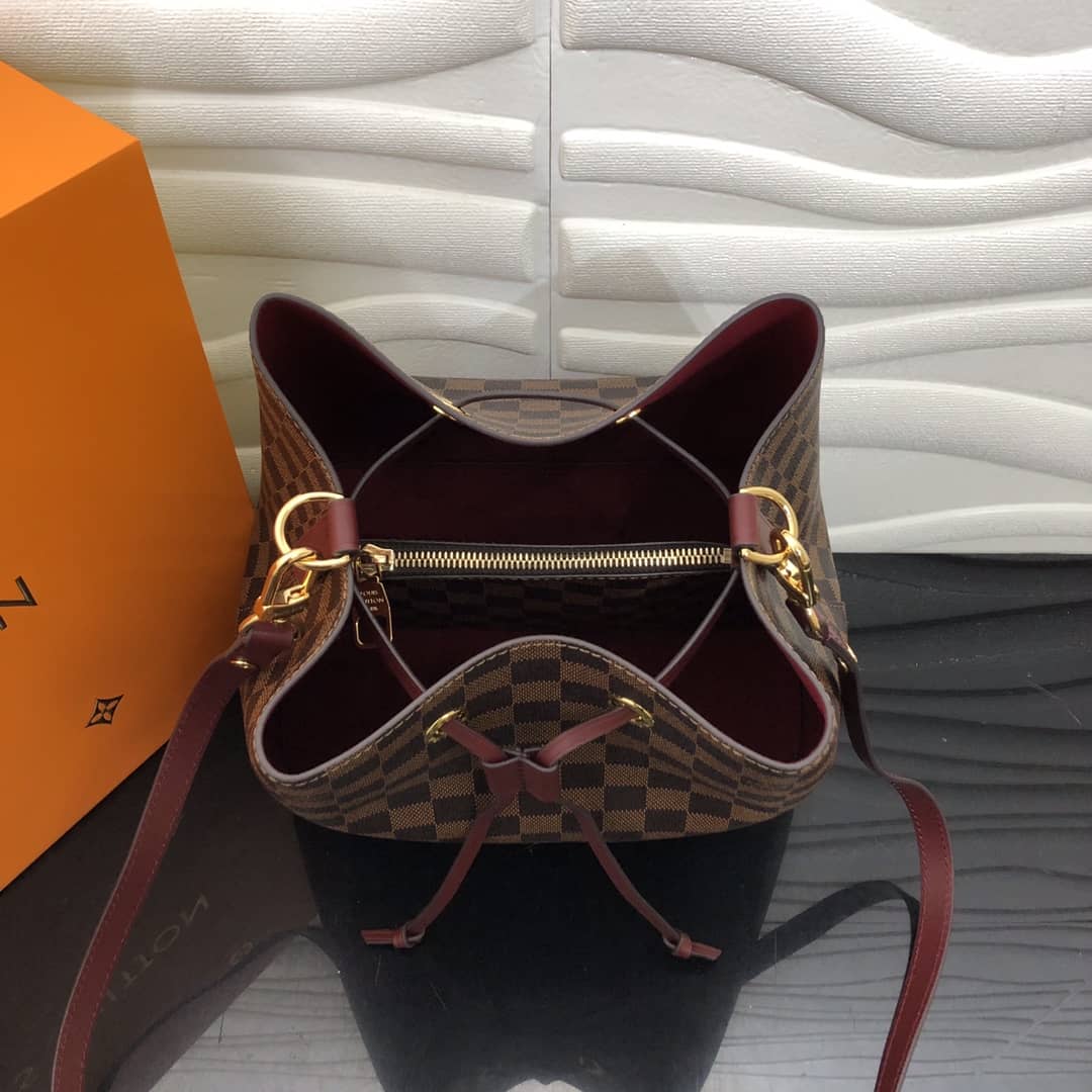 L0vis Vvtt0n Neonoe Replica Bucket Bag Brown Purple M44020