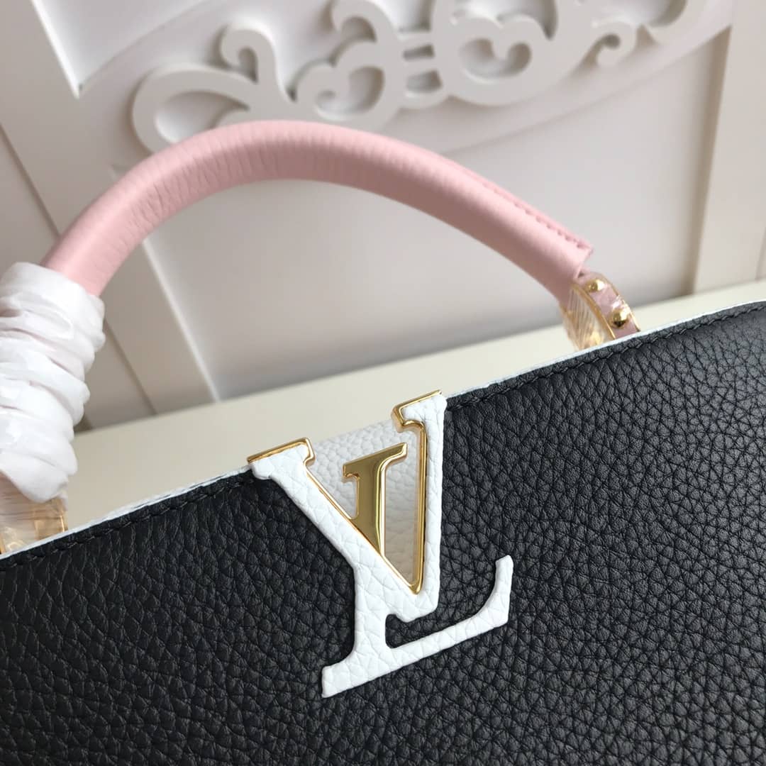 L0vis Vvtt0n Capucines PM Taurillon Bag Replica Black M52988