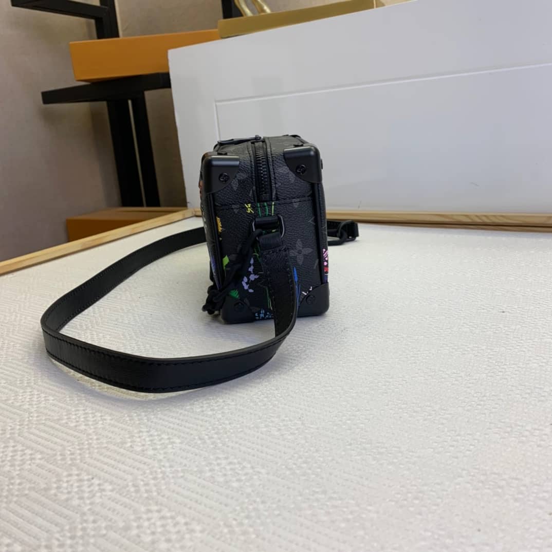 L0vis Vvtt0n Mini Soft Trunk Monogram Eclipse Flower Replica Bag M69072