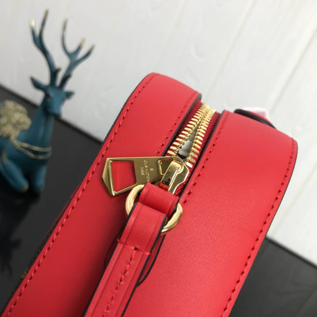 L0vis Vvtt0n Canvas Saintonge Replica Camera Bag Red M43555