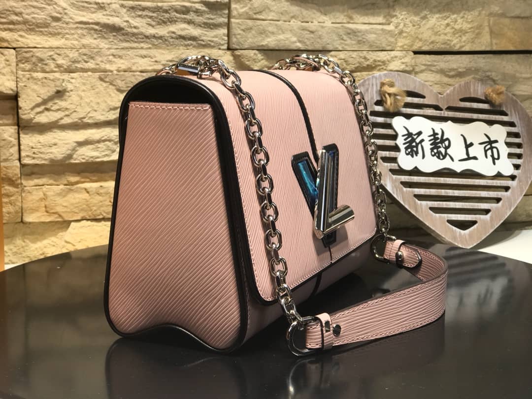 L0vis Vvtt0n Replica Bags Twist PM Epi Leather Replicas Handbag Pink