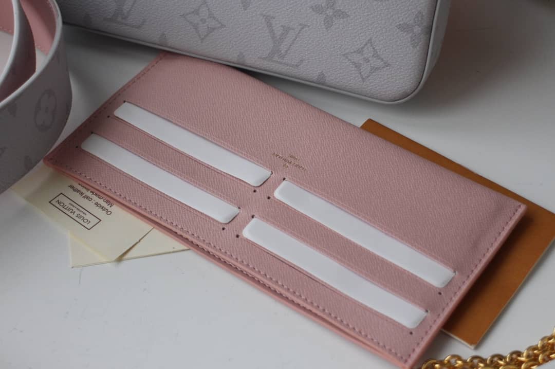 L0vis Vvtt0n Felicie Crossbody Small Canvas Leather Replica Bag White M61276