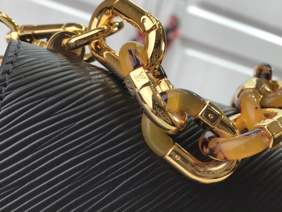 L0vis Vvtt0n Monogram 2Way Leather TWIST Replica Handbag Black M58526