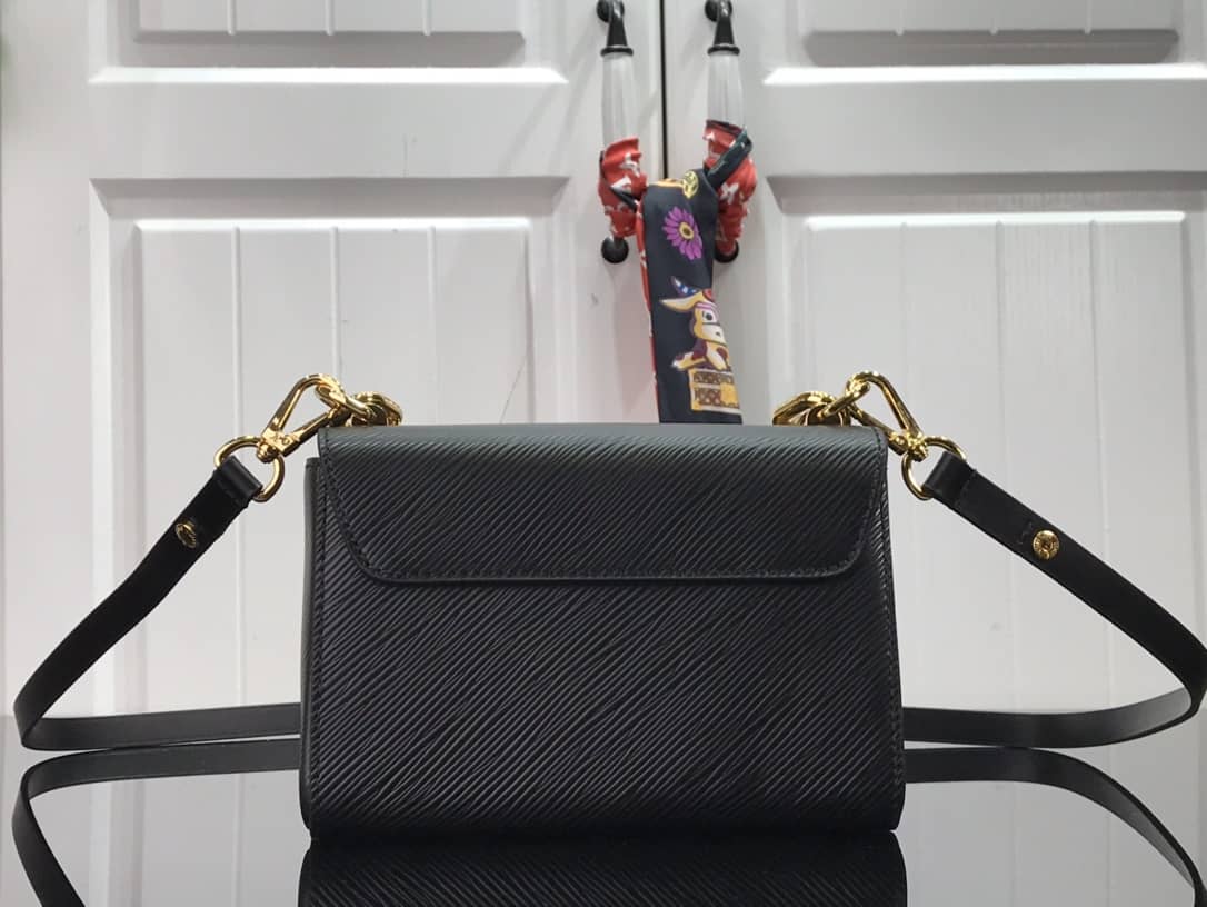 L0vis Vvtt0n Monogram 2Way Leather TWIST Replica Handbag Black M58526