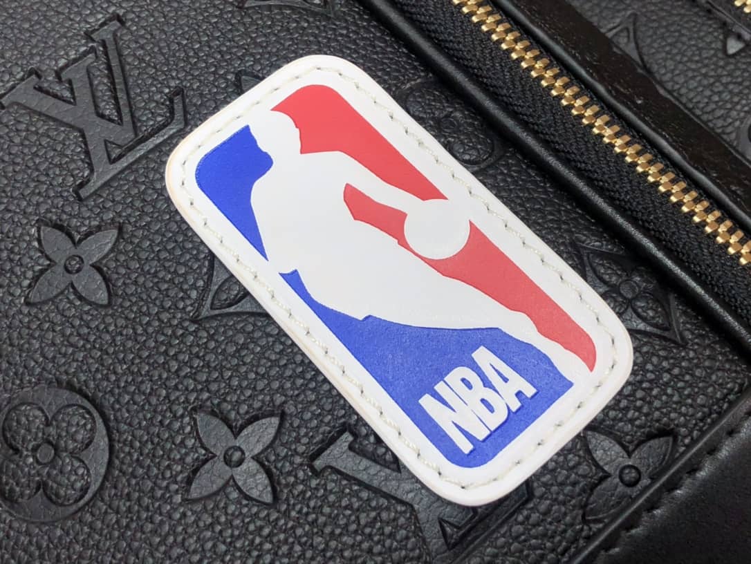 LV Backpack Replica x NBA Basket Grain Leather Monogram Black M57972