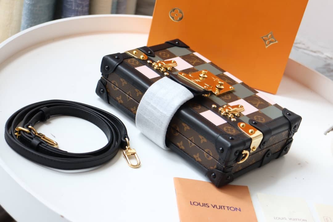 L0vis Vvtt0n Petite Malle Monogram Canvas Replica Bag Green M40273