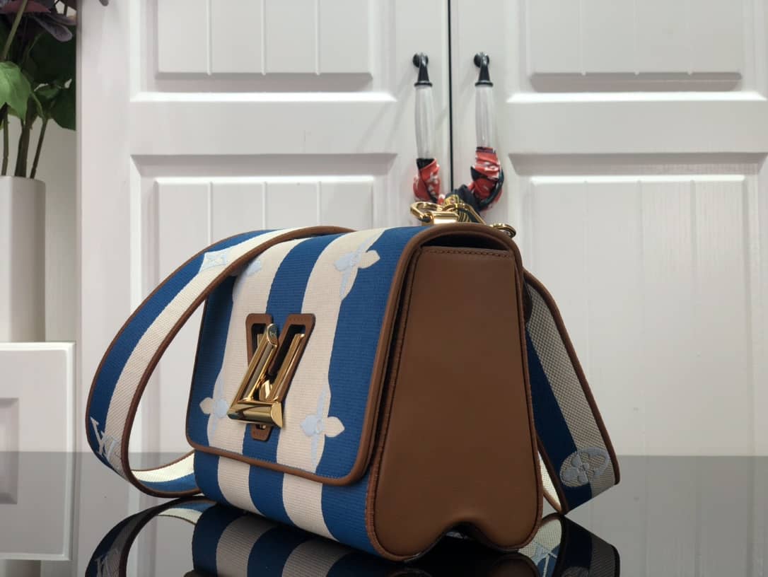 L0vis Vvtt0n Embroidered Canvas Calf Leather Twist MM Replica Bag M57659