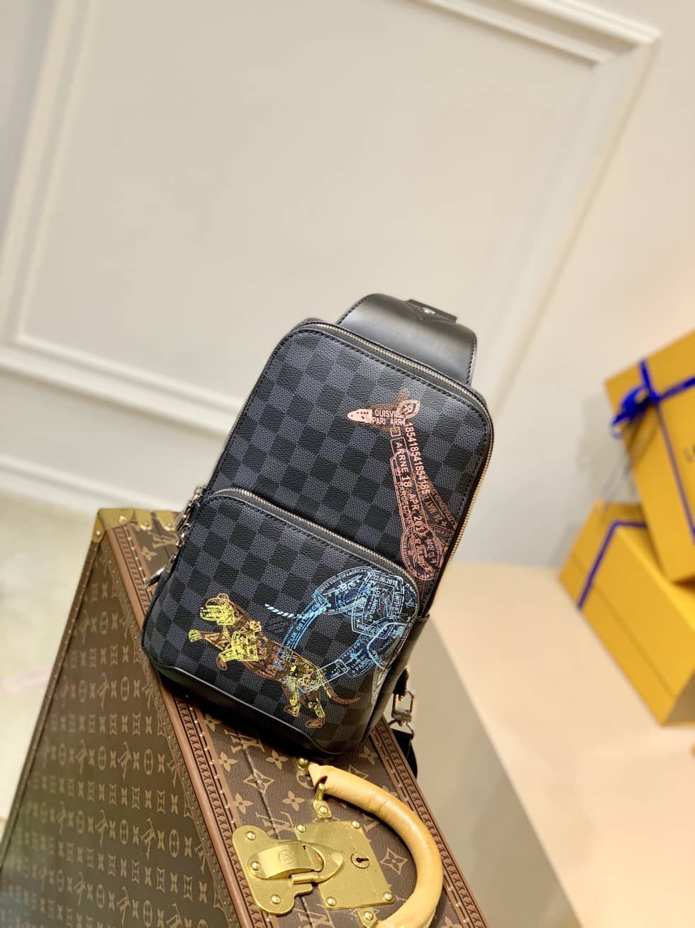 L0vis Vvtt0n Avenue Slingbag Black N45277 Replica Shoulder Bag