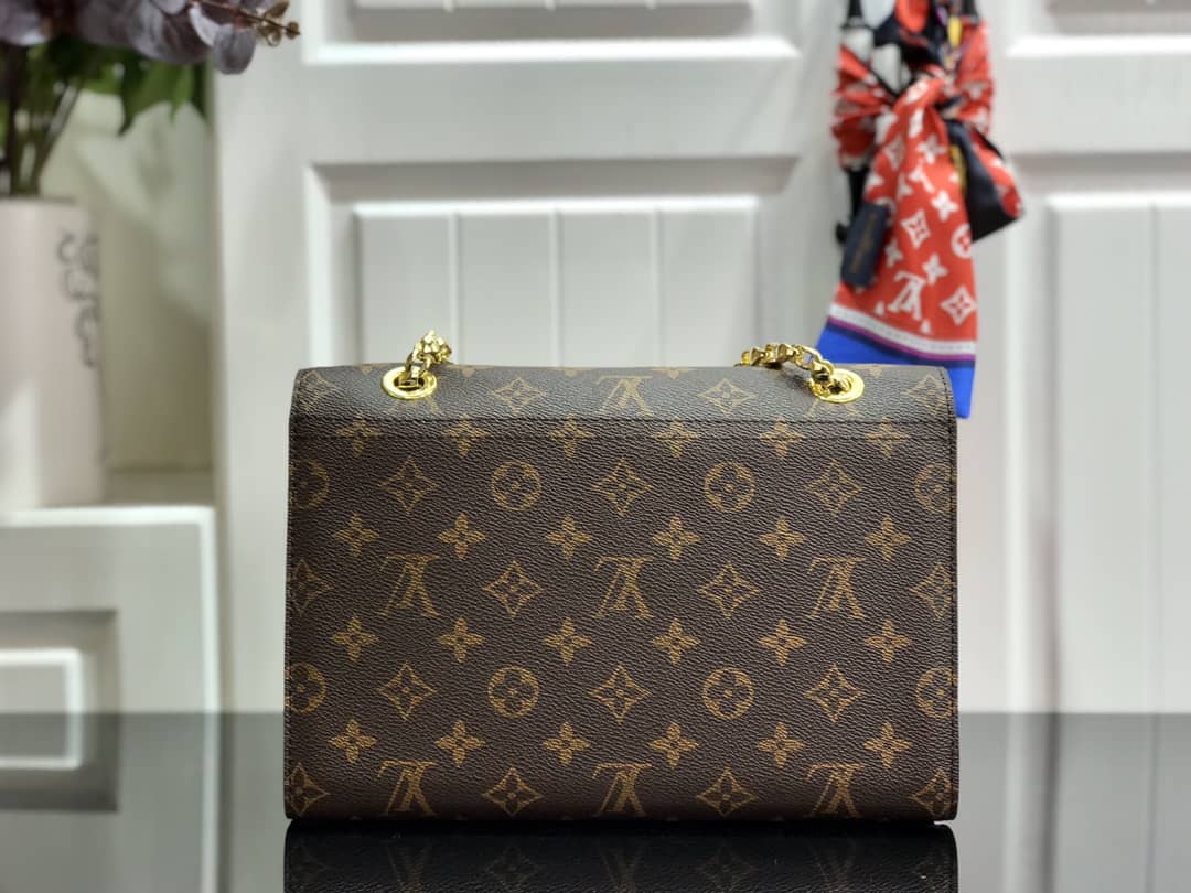 L0vis Vvtt0n Monogram Canvas Victoire Chain Bag Replica Black M41731