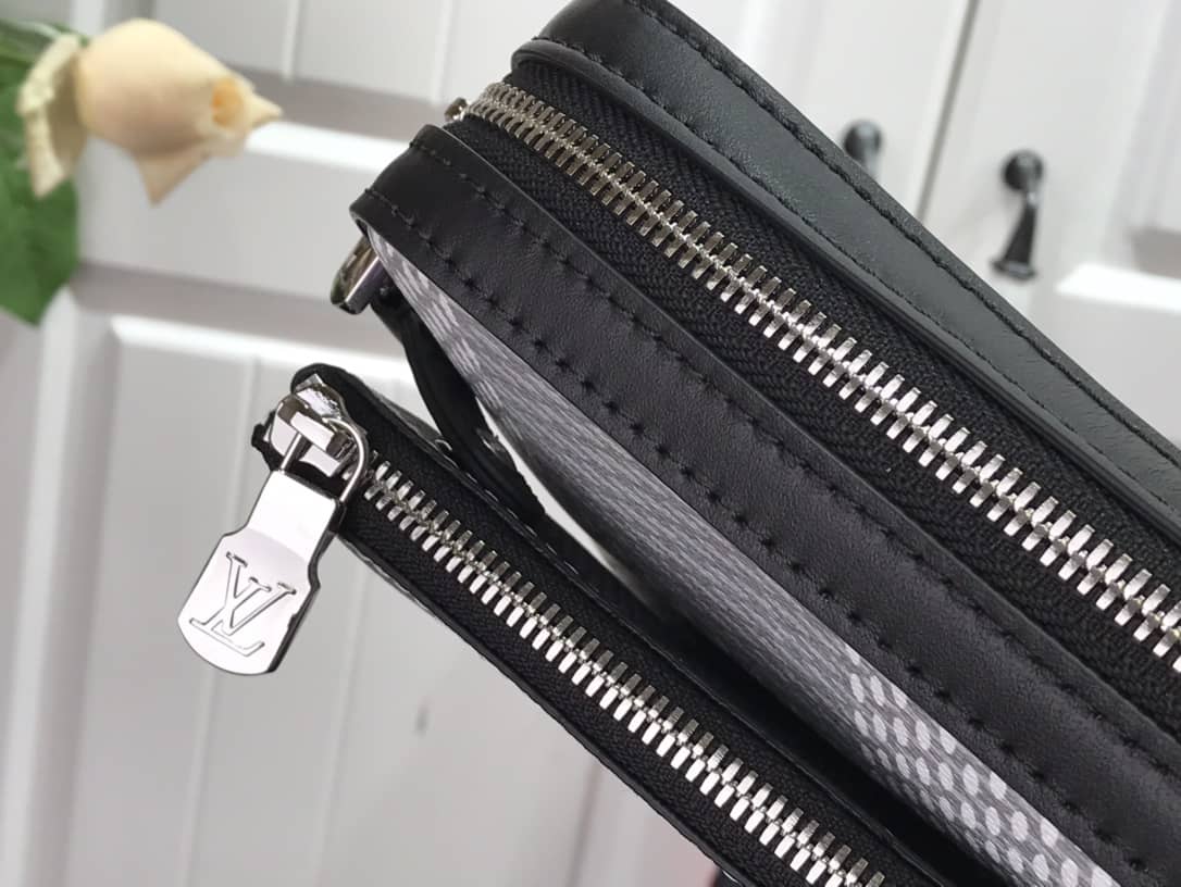 L0vis Vvtt0n Virgil Abloh Trio Multi Replica Messenger Bag Gray M69443