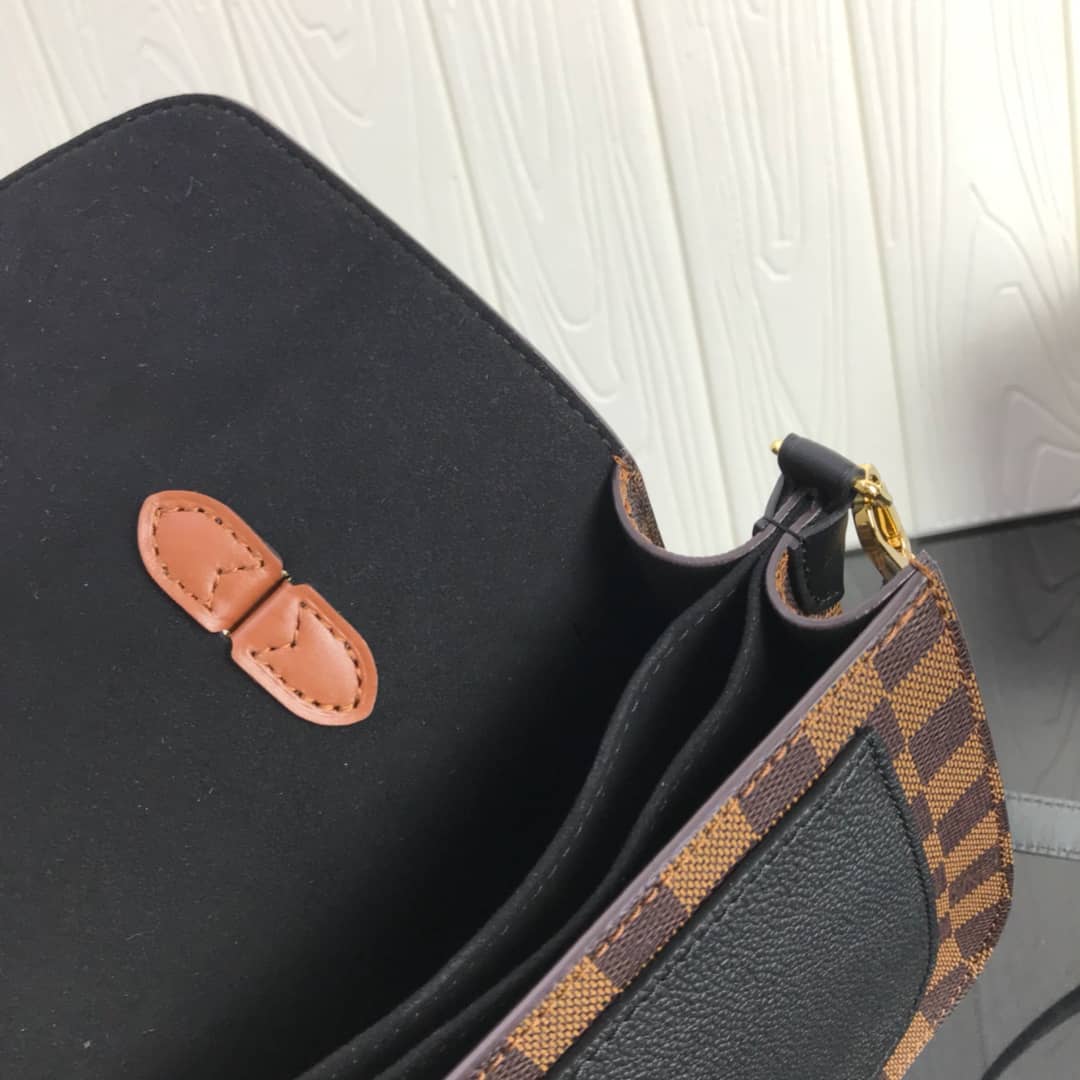 L0vis Vvtt0n Damier Canvas Trendy Replica Crossbody Bag Black N40146